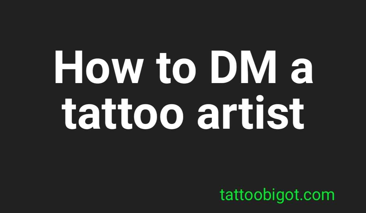 How to DM a tattoo artist