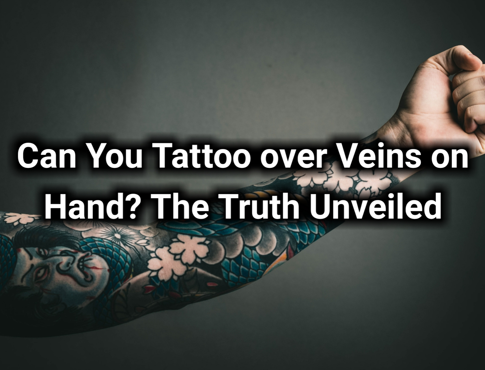Can you tattoo over veins on hand