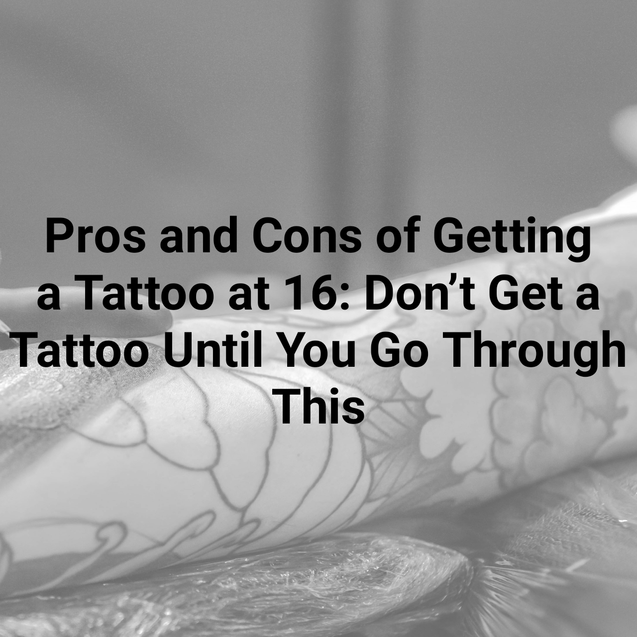 Pros and cons of getting a tattoo