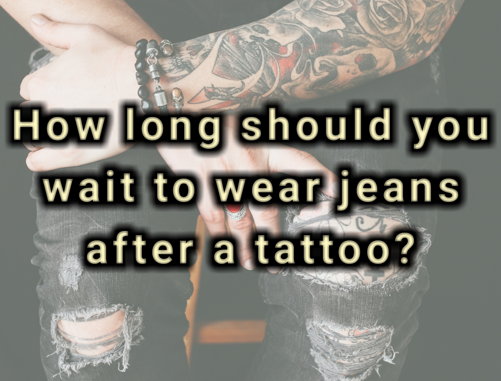 Can i wear jeans a week after tattoo