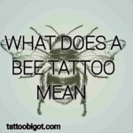 What does a bee tattoo mean