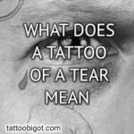 What does a tattoo of a tear mean