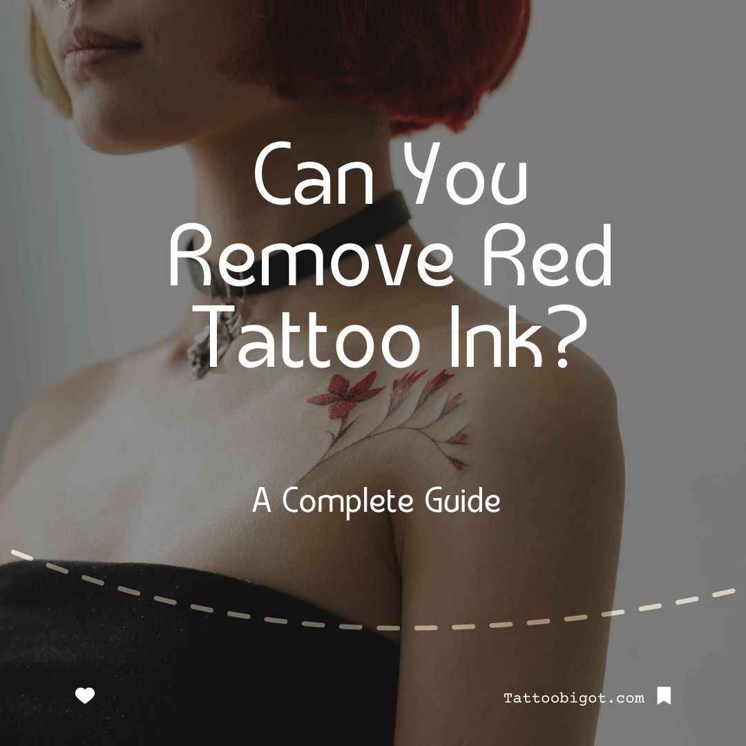 Can you remove red tattoo ink